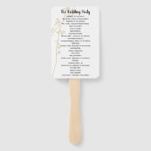 Der Lüfter des Hochzeitsprogramms blendet jede bel Fächer (Rückseite)