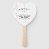 Der Lüfter des Hochzeitsprogramms blendet jede bel Fächer (Vorderseite)