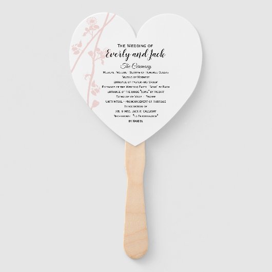 Der Lüfter des Hochzeitsprogramms blendet jede bel Fächer (Vorderseite)