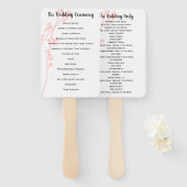 Der Lüfter des Hochzeitsprogramms blendet jede bel Fächer (Vorne und Hinten)