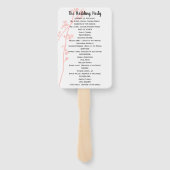 Der Lüfter des Hochzeitsprogramms blendet jede bel Fächer (Rückseite)