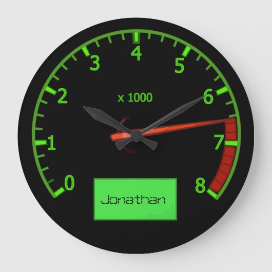 Der Lüfter des Motorgetriebes mit individuellem Na Große Wanduhr (Vorderseite)