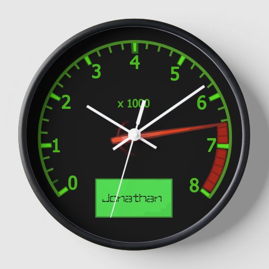 Der Lüfter des Motorgetriebes mit individuellem Na Wanduhr (Vorderseite)