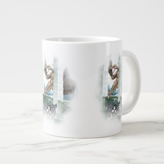 Der Lügner des Drachen Jumbo-Tasse (Vorderseite Rechts)