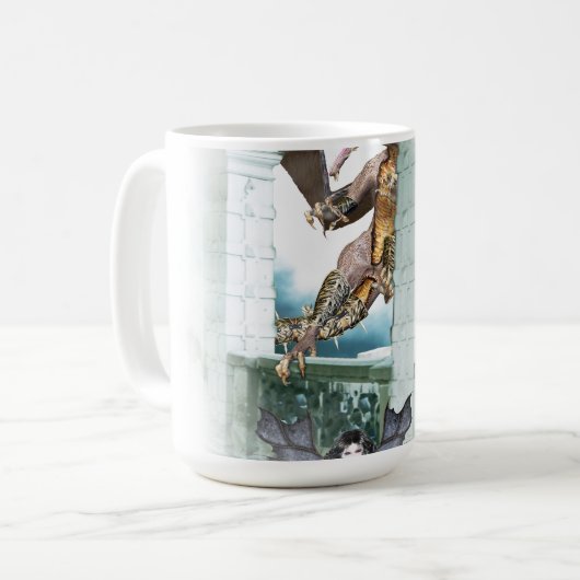 Der Lügner des Drachen Kaffeetasse (Vorderseite Links)