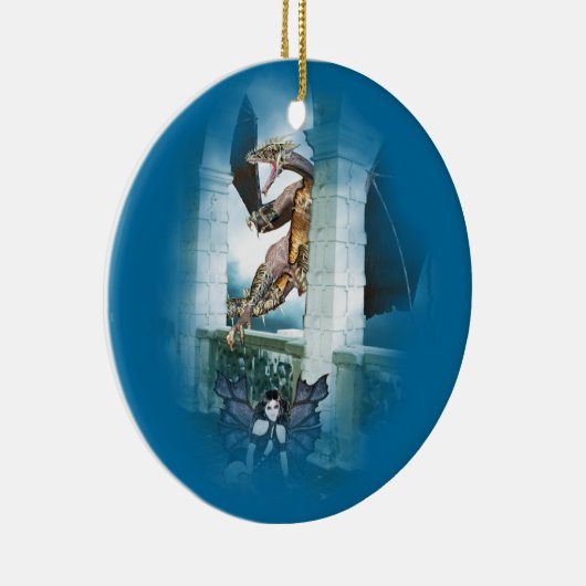 Der Lügner des Drachen Keramik Ornament (Rechts)