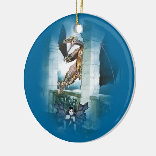 Der Lügner des Drachen Keramik Ornament (Links)