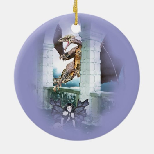 Der Lügner des Drachen Keramik Ornament (Hinten)