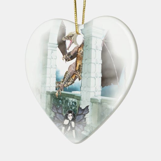 Der Lügner des Drachen Keramikornament (Links)