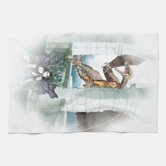 Der Lügner des Drachen Küchentuch (Horizontal)