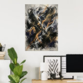 Der Lumineszente Webstuhl der Stille Poster (Heimbüro)