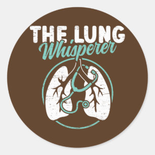 Der Lungengesundheits-Experte Lungen-Therapie RT A Runder Aufkleber