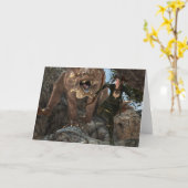 Der Lure Dragon notecard Karte (Gelbe Blume)