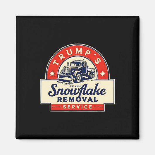 Der lustige 2024 Trumps Snowflake-Entfernungsdiens Magnet (Vorne)