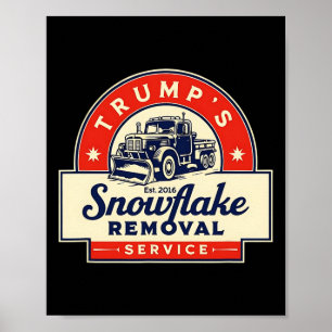 Der lustige 2024 Trumps Snowflake-Entfernungsdiens Poster