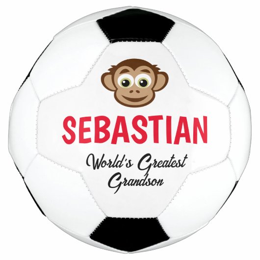 Der lustige Affe-Ball-Geschenk für Kinder Fußball (Vorderseite)