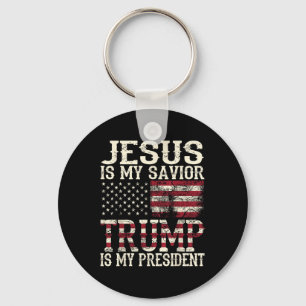 Der lustige amerikanische Jesus ist mein Retter Tr Schlüsselanhänger