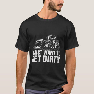 Der lustige Baggerbetreiber Heo ich Wollte gerade, T-Shirt