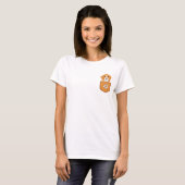 Der lustige Beagle in der Tasche T-Shirt (Vorne ganz)