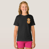 Der lustige Beagle in der Tasche T-Shirt (Vorne ganz)