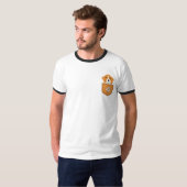 Der lustige Beagle in der Tasche T-Shirt (Vorne ganz)