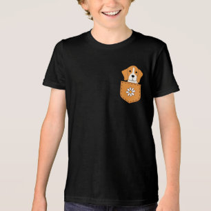 Der lustige Beagle in der Tasche Tri-Blend Shirt