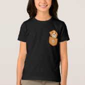 Der lustige Beagle in der Tasche Tri-Blend Shirt (Vorderseite)