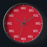 Der lustige Blick auf die Zeit: Zeit bis zum Duell Uhr<br><div class="desc">"Mach dich bereit zum Duell" "Time to duel clock",  "lustige It's dueling hour",  "zence fencing dueling action",  "oh heavens fencer time",  "look at the time",  "its fun humour Spaß",  "fight sword meme",  "rapier pistol viktorianisch fighter",  "noble history honor history",  "edle adlord lady royal",  "Aristokratie"</div>