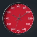 Der lustige Blick auf die Zeit: Zeit bis zum Duell Uhr<br><div class="desc">"Mach dich bereit zum Duell" "Time to duel clock",  "lustige It's dueling hour",  "zence fencing dueling action",  "oh heavens fencer time",  "look at the time",  "its fun humour Spaß",  "fight sword meme",  "rapier pistol viktorianisch fighter",  "noble history honor history",  "edle adlord lady royal",  "Aristokratie"</div>