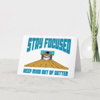 Der lustige Bowling Behielt den Verstand aus dem V Feiertagskarte