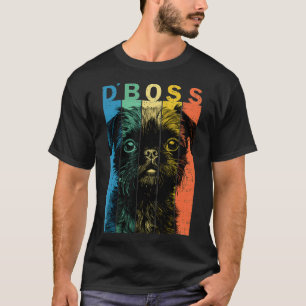 Der lustige Brüsseler Griffon Boss Mama Vater Dog T-Shirt