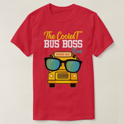 Der lustige coole Schulbusfahrer schätzt T-Shirt (Design vorne)