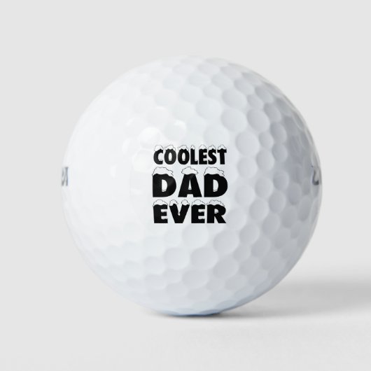 Der lustige Coolste Vater je Vatertag | Golfplätze Golfball (Vorderseite)