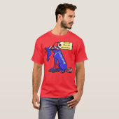 Der lustige Demokrat Donkey geht aus dem Geschäft T-Shirt (Vorne ganz)