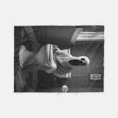 Der lustige Geist sitzt auf der Toilette Fleecedecke (Vorderseite (Horizontal))