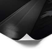 Der lustige Geist sitzt auf der Toilette Poster (Ecke)