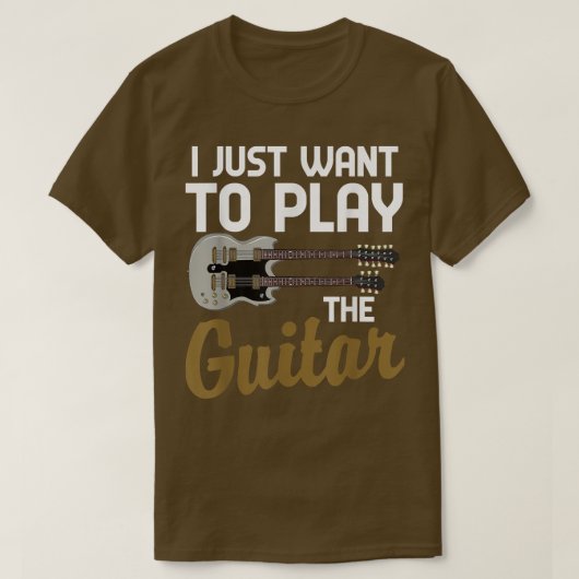 Der lustige Gitarrist Musiker, den ich gerade Gewo T-Shirt (Design vorne)