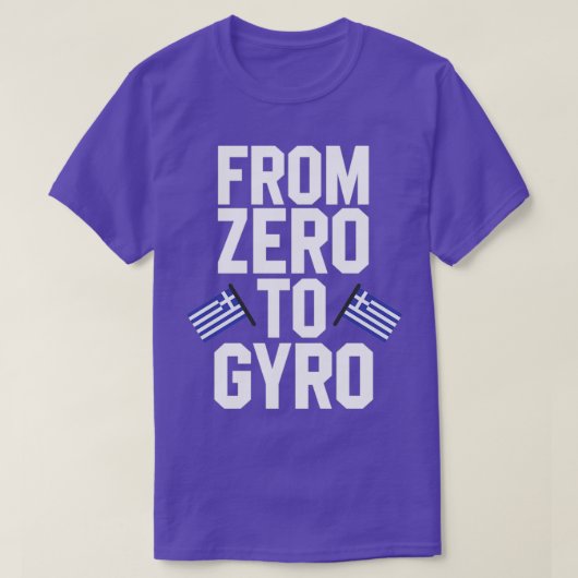 Der lustige griechische Stolz von Null nach Gyro G T-Shirt (Design vorne)