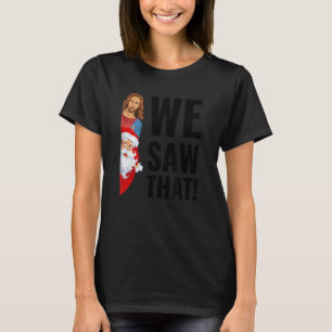 Der lustige Jesus sieht, der Weihnachtsmann hat di T-Shirt