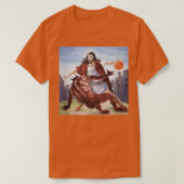 Der lustige Jesus überquert den Teufel Christliche T-Shirt (Design vorne)
