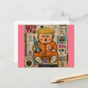Der lustige Kleinkind-Präsident Postkarte