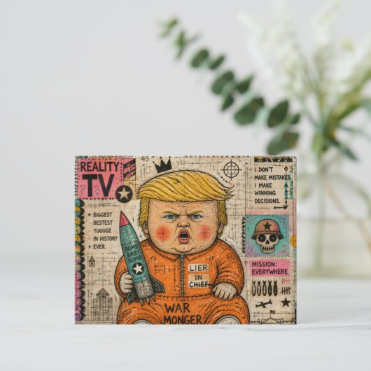 Der lustige Kleinkind-Präsident Postkarte (Stehend Vorderseite)