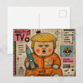 Der lustige Kleinkind-Präsident Postkarte (Vorne/Hinten)