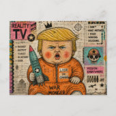 Der lustige Kleinkind-Präsident Postkarte (Vorderseite)