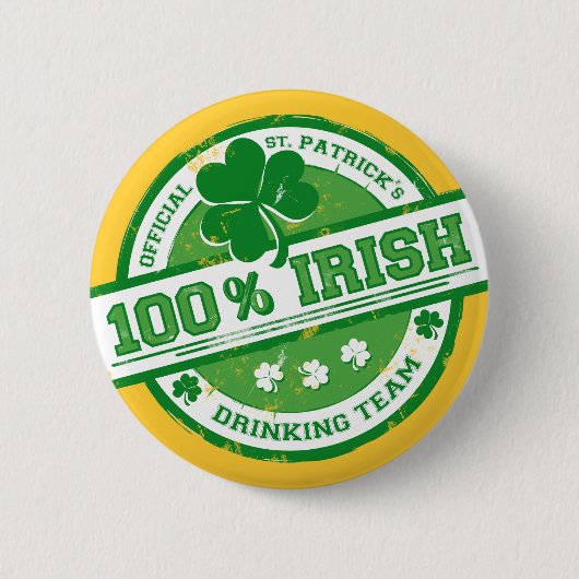Der lustige Knopf von St. Patrick's Irish Drinking Button (Vorderseite)