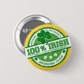 Der lustige Knopf von St. Patrick's Irish Drinking Button (Vorne & Hinten)