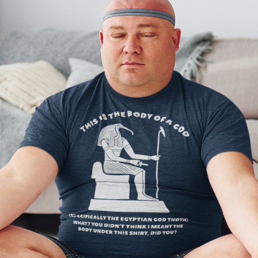 Der lustige Körper eines ägyptischen Thoth Graphic T-Shirt