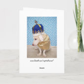 Der lustige Labrador Vatertag Karte (Rückseite)