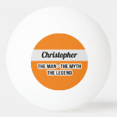 Der lustige Mann Der Mythos Die Legende Mit Monogr Tischtennisball (Rückseite)