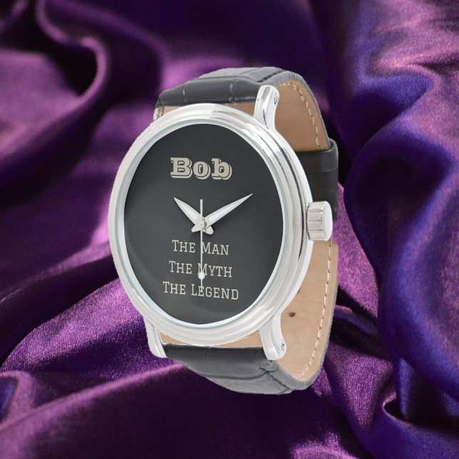 Der lustige Mann der Mythos Die Legende Personalis Armbanduhr (Von Creator hochgeladen)